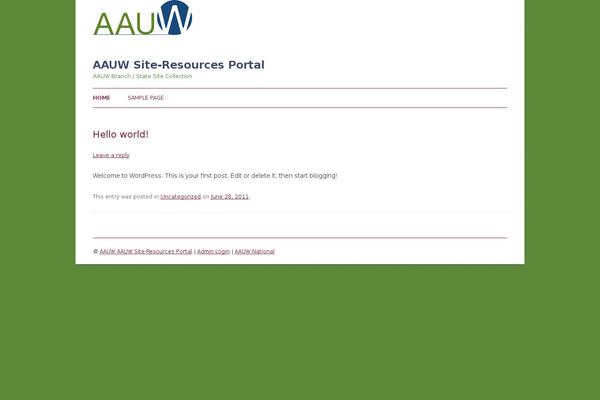 aauw.net site used Siteresources