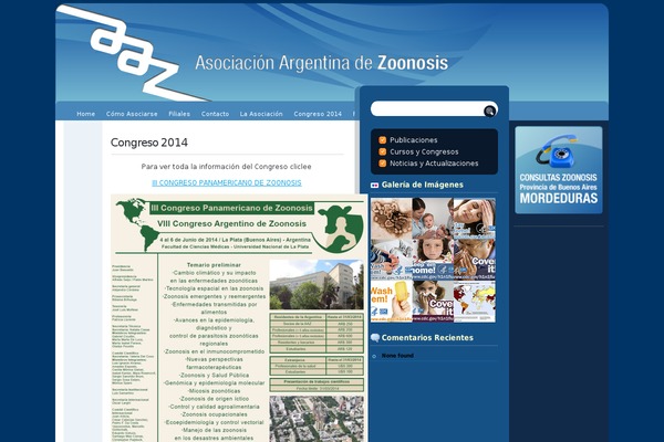 aazoonosis.org.ar site used Zoonosis