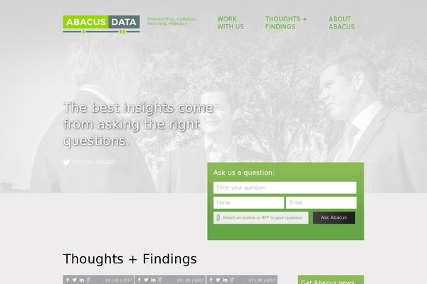 abacusdata.ca site used Abacus-data