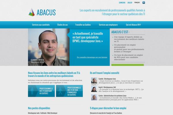 Abacus theme site design template sample