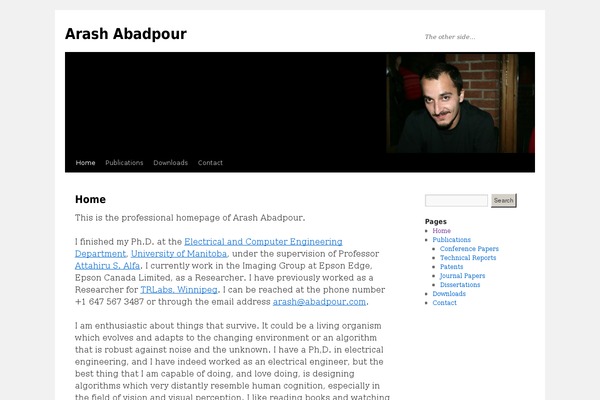 Twenty Ten theme site design template sample