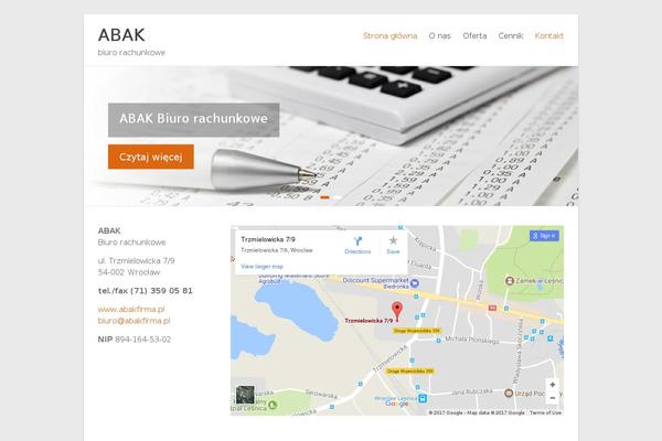 abakfirma.pl site used Spacious