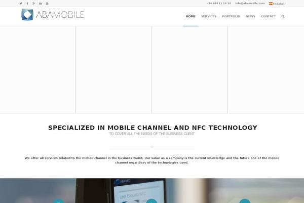 Enfold theme site design template sample