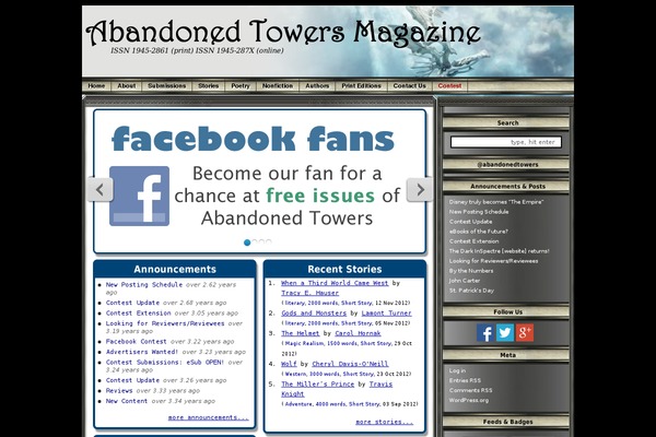 abandonedtowers.com site used Abandonedtowerstheme