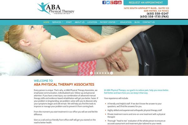 abaphysicaltherapy.com site used 163theme