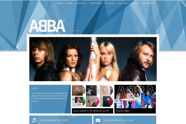 ABBA theme websites examples