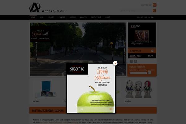 Abbey theme site design template sample