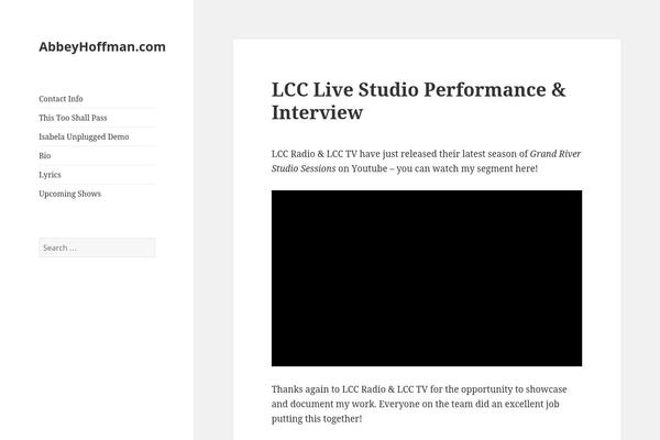 Twenty Fifteen theme site design template sample