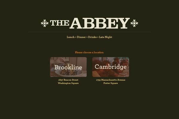 abbeyrestaurant.net site used Abbey