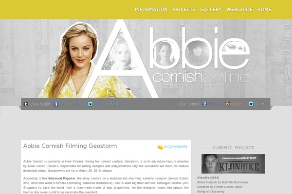abbie-cornish.org site used Sunshine