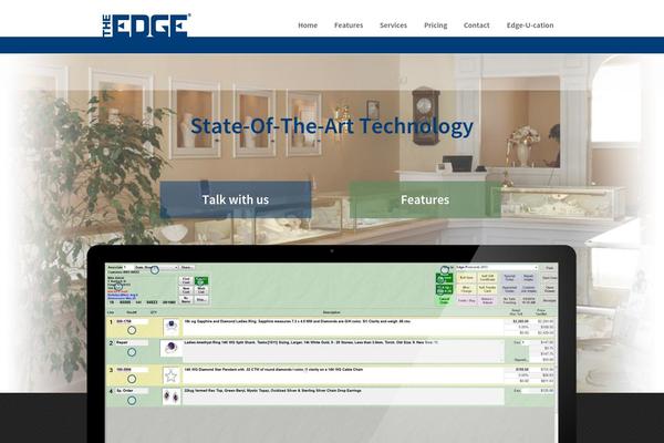 Edge theme site design template sample