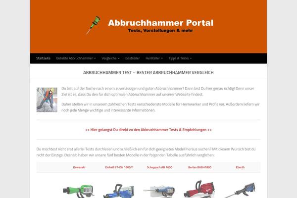 abbruchhammer.org site used Hueman