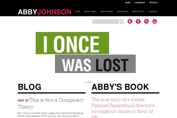 abbyjohnson.org site used Abby