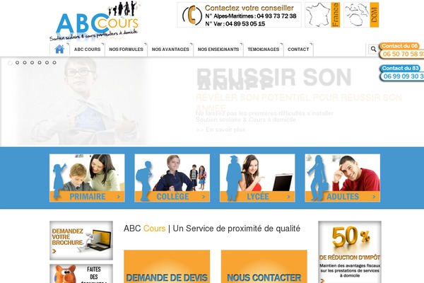 abc-cours.fr site used Avada