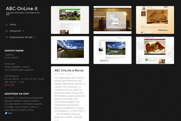 Vertical theme site design template sample