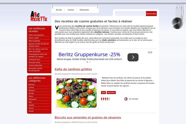 recettes theme websites examples