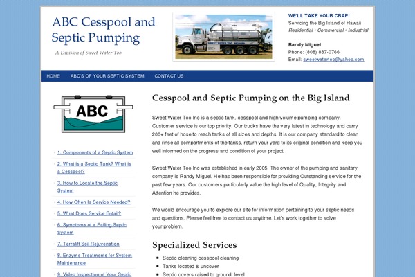 abccesspoolandsepticpumping.com site used Genesis
