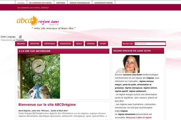 Melinda website example screenshot
