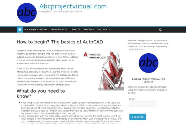 abcprojectvirtual.com site used Chateau-wpcom
