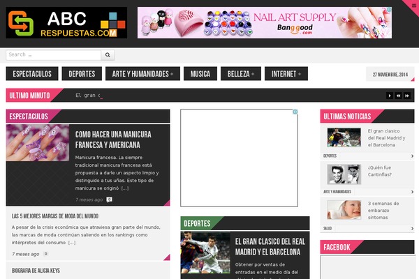 Nicol theme site design template sample