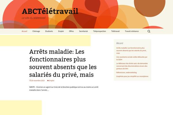 WordPress website example screenshot