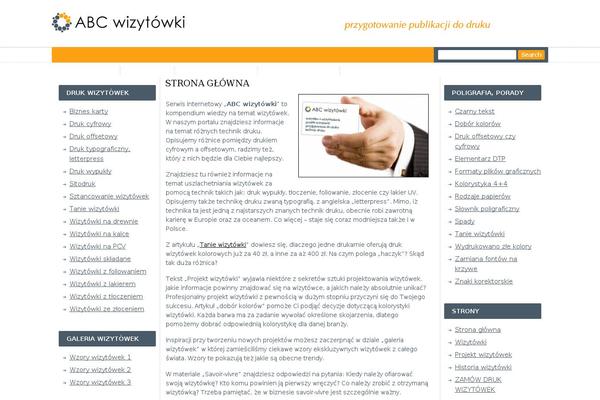 abcwizytowki.pl site used Theme26668