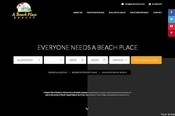 abeachplace.com site used Abeachplace