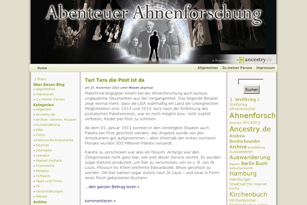 abenteuer-ahnenforschung.de site used Ancestry