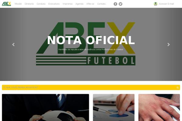 abexfutebol.com.br site used White-theme