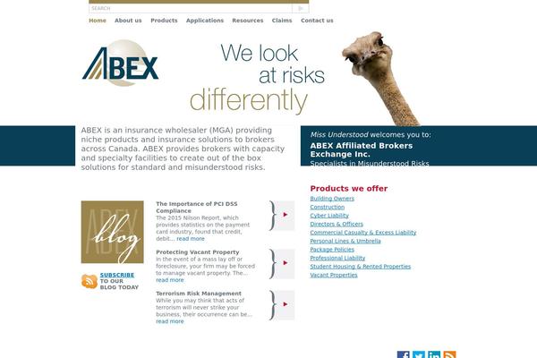 abexinsurance.com site used Abex