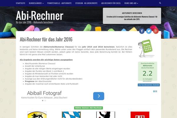 Site using Abi-rechner plugin