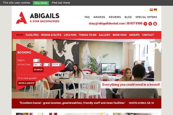 abigailshostel.com site used Abigails