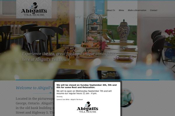 abigailsteahouse.com site used Abigails