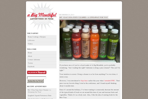 abigmouthful.com site used Abmf