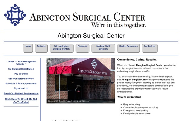 abingtonsurgery.org site used Asc_theme