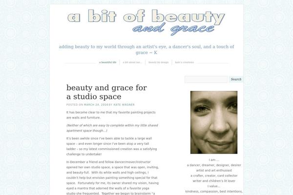 abitofbeautyandgrace.com site used Blissful-blog