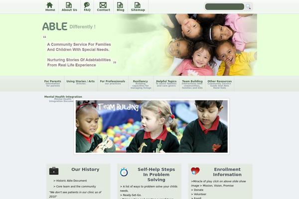 Able theme site design template sample