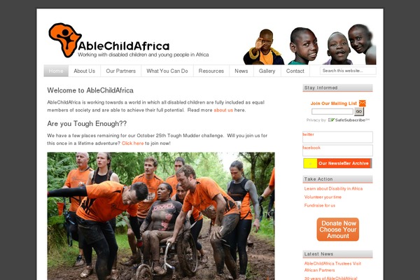 ablechildafrica.org site used Ablechildafrica