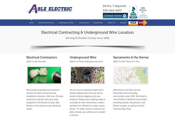 Electrician theme site design template sample