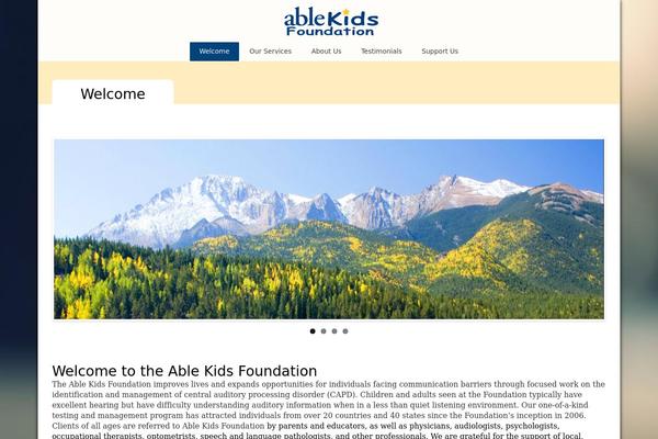 ablekidsfoundation.org site used Lifeline