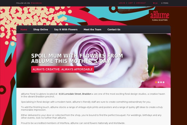 ablume theme websites examples