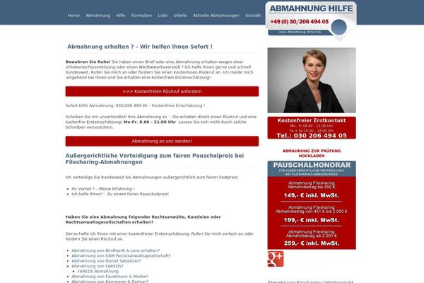 abmahnung-hilfe.info site used Coredesignstudio