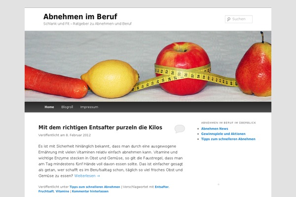 WordPress website example screenshot
