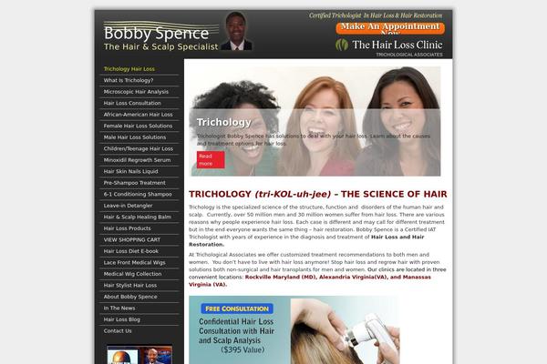 abobbyspence.com site used Darktheme