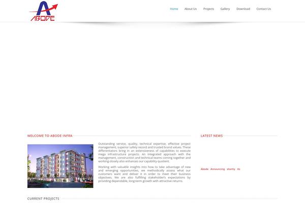 abodeinfra.com site used Javo-house