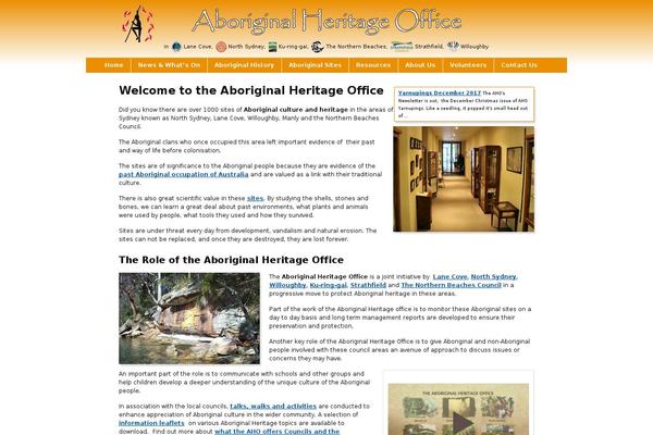 aboriginalheritage.org site used Ahotheme