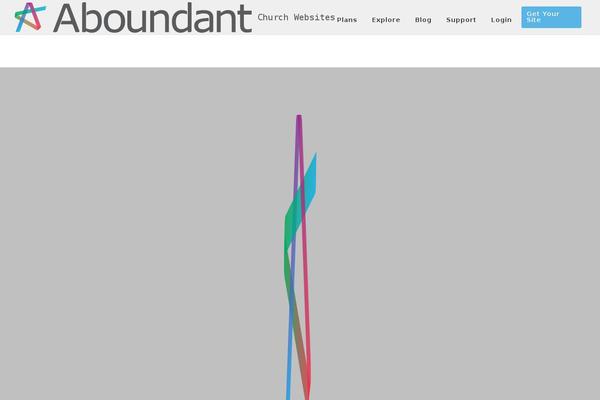 aboundant.com site used Divi-aboundant