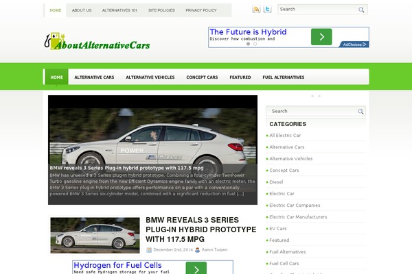 aboutalternativecars.com site used Symmetry