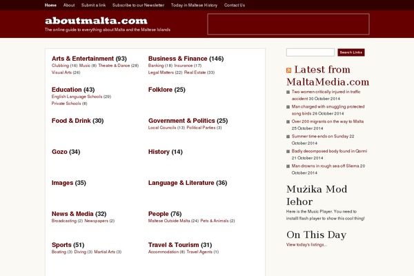 aboutmalta theme websites examples