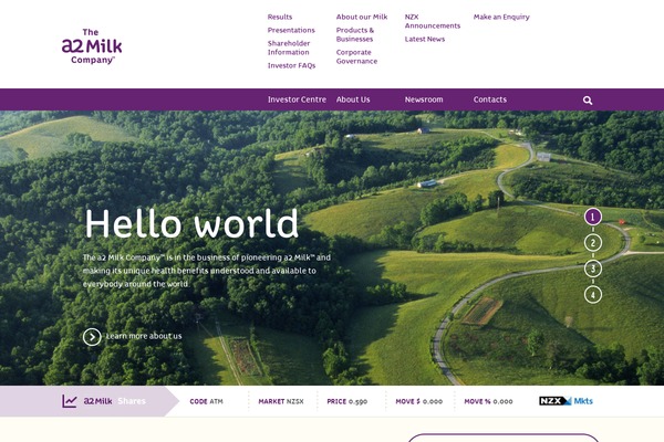 aboutthea2milkcompany.com site used A2milk